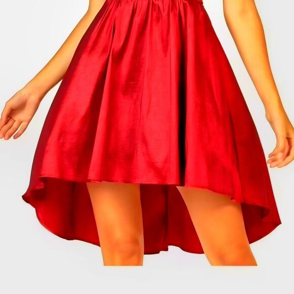 Elegant Red Party Dress - Picture 5 of 8